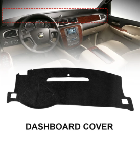Fit For Chevy Silverado Tahoe Suburban 2007-2014 US Dashboard Pad Dash Cover Mat (Color: Black)