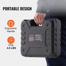 VEVOR AC Gauge Set - 3 Way AC Manifold Gauge Set For R134A R22 R12 R502 Refrigerant, Freon Gauges With 5ft Hoses, Couplers, Can Tap Works On Car (Option: Default)