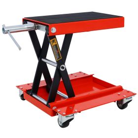 Metal Motorcycle Lifts (Color: Red)