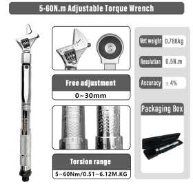 Convertible Head Torque Wrench, Model SN-2060K (Option: SN 2060K)