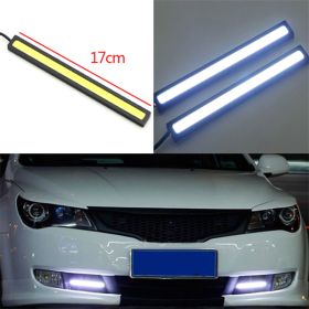Car COB Daytime Running Light, One 17cm White ,not Shipped On Weekends (Color: Black)