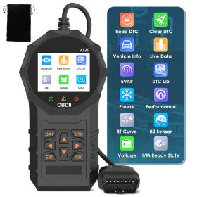 Automotive OBD2 Scanner OBD Code Reader Car Check Engine Fault Diagnostic Tool (Color: Black)